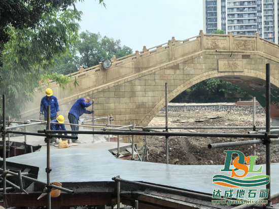 广州沙步景观提升改造项目压花免费不要钱的黄色网站施工有序推进中！